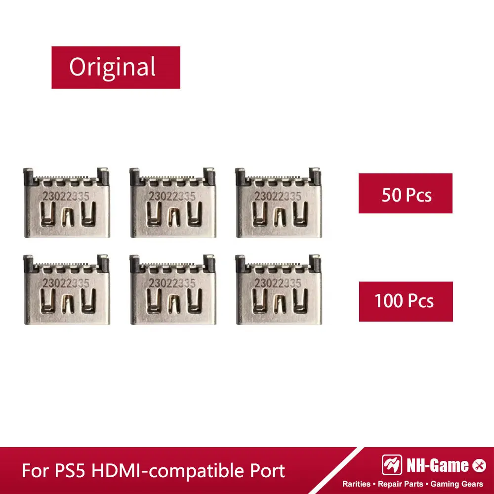 50/100Pcs HDMI-compatible Interface Socket Replacement Port Connector Jack for PS5 Console