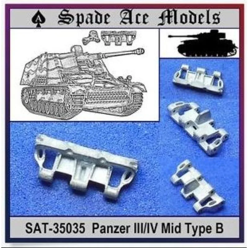 Spade Ace Models SAT-35035 1/35 Scale Germany Panzer III/IV Mid Type B Metal Track