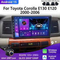 Android 15 Car Radio For Toyota Corolla E130 E120 2000-2006 Multimedia Video Player Navigation GPS stereo Carplay 4G Head Unit