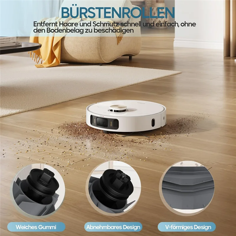 ملحقات لـ Dreame L10s Ultra Gen 2/L10s Pro Ultra Heat/X30 Ultra جهاز آلي لتنظيف الأتربة مع فرشاة رئيسية، كيس غبار، مسح