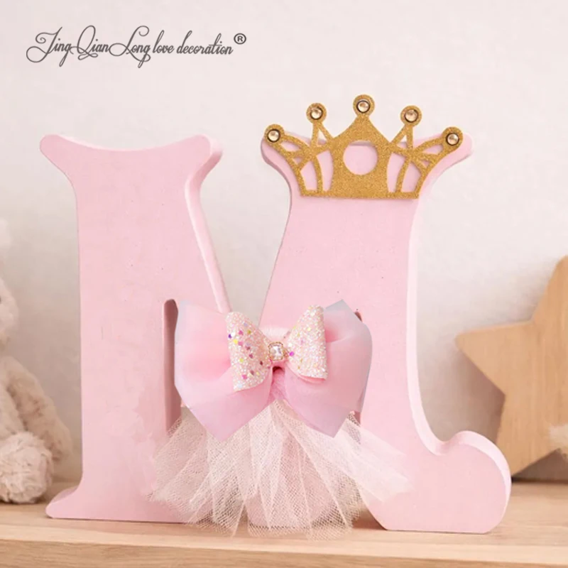 Custom Wooden Letters | Nursery Shelf Decor | Baby Girl Gift | A Princess's Bedroom