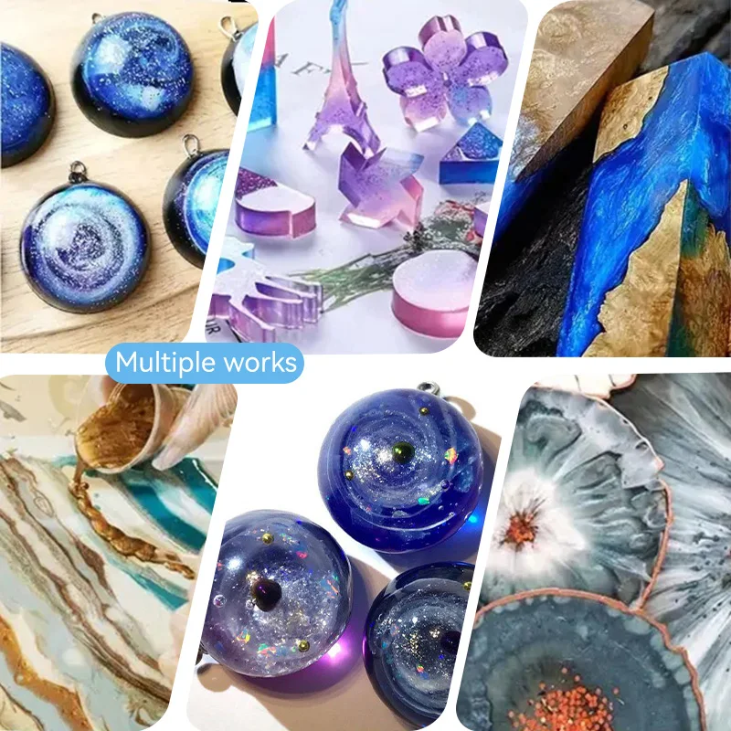 Starry Sky Epoxy Resin Pigments - 5 Colors Set. Perfect for DIY Jewelry Making & Resin Painting. Each Bottle 10ml / 0.34oz. view 4