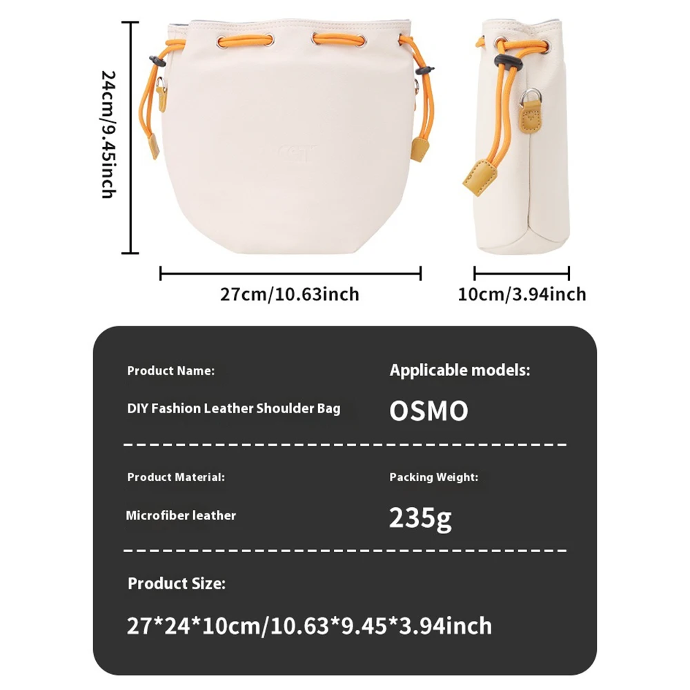 Insta360 Go Ultra、DJI OSMO 360、GoProアクションカメラ対応、DIYファッションレザーショルダーバッグ、ユニバーサル収納バッグ