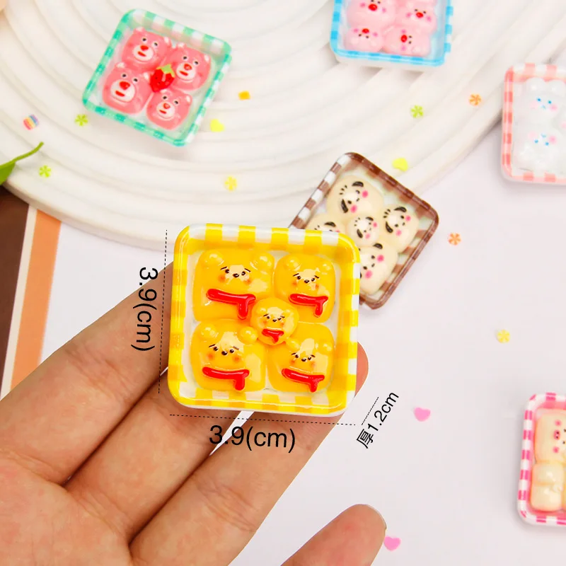 New Cartoon Glutinous Rice Dumpling Plate Handmade Diy Accessories Cute Creative Mobile Phone Case Desk Decoration