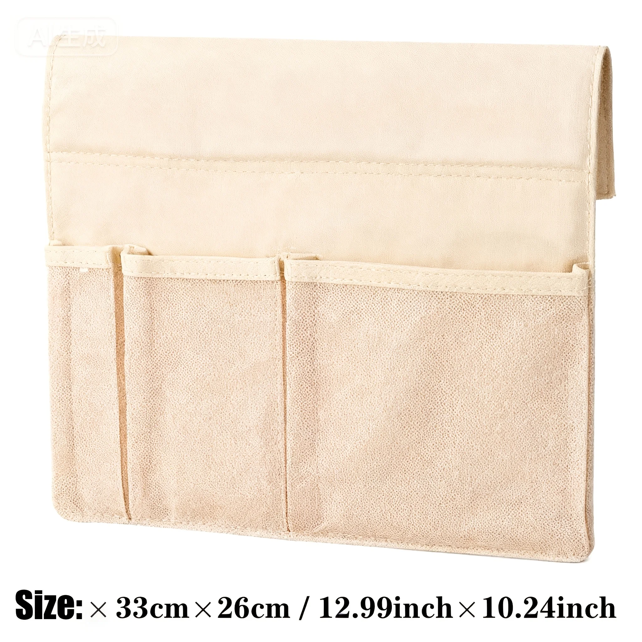 Adjustable Hanging Fabric Storage Basket with Compartments Suitable for Bottles, Wet Wipes Holder - Space-Saving Hanging Shelf view 6