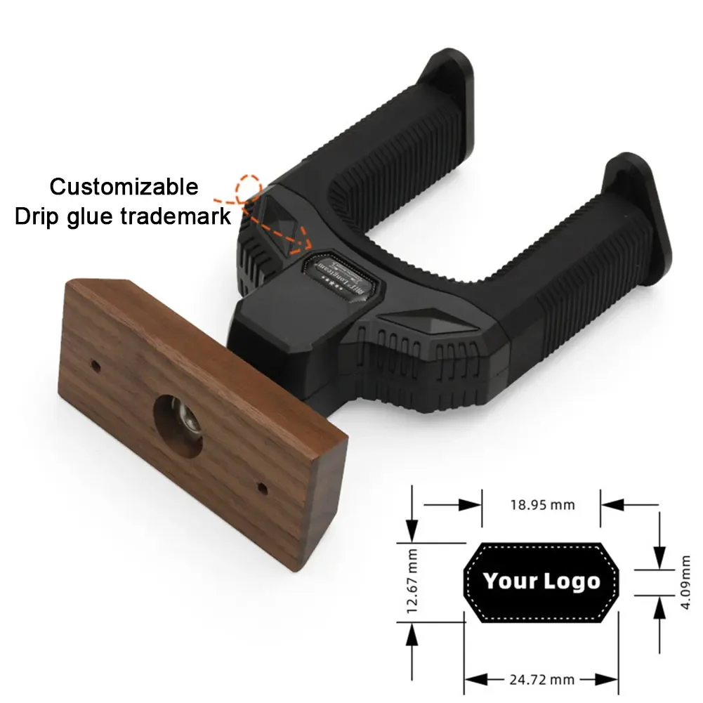 Wooden Wall Mount Holder Non-Slip Guitar Display Bracket Universal Guitar Wall Hanger for Electric Guitar Ukulele Bass