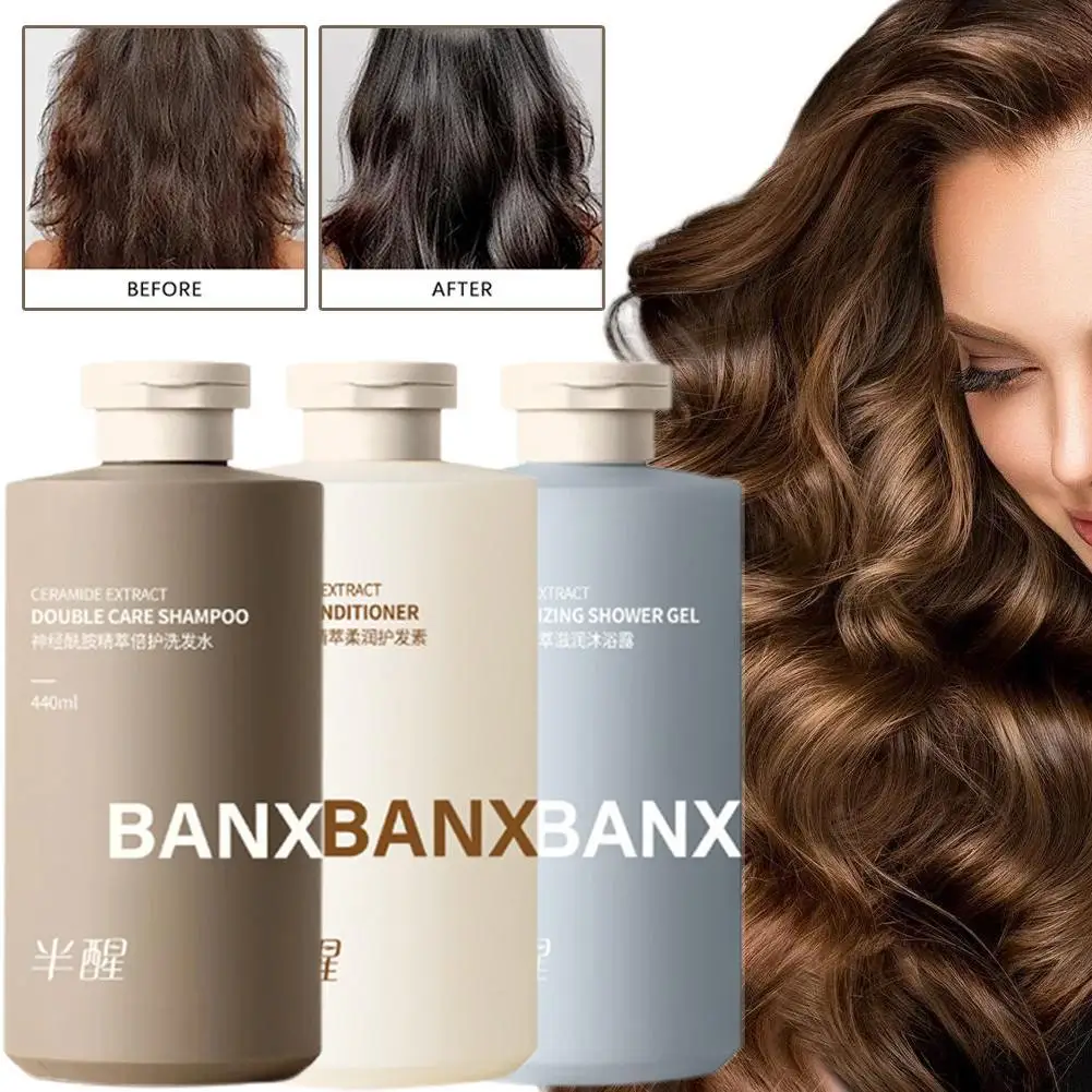 

440ml Ceramide Shampoo and Conditioner Prevents Hair Chip Removal Repair Nourishing Conditioner Improves Hair Care