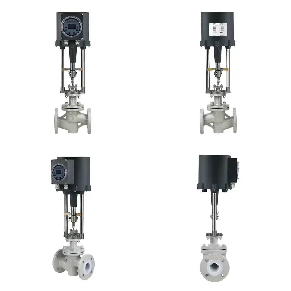 

Ptfe Line Flange Casting Steel Electric Single Seated Control Valve Flow Steam Electric Modulating Control Valve