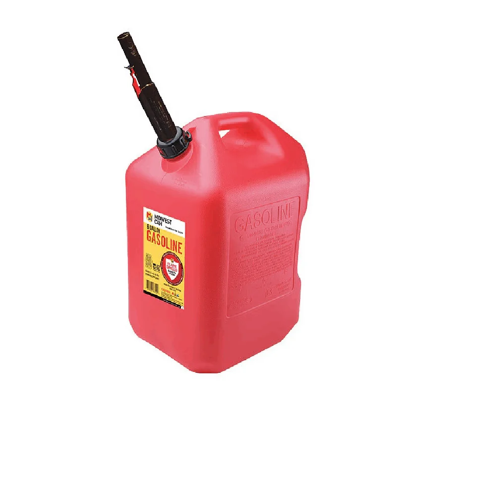 

Gas Can, HDPE, 6 gal, Red, Gasoline