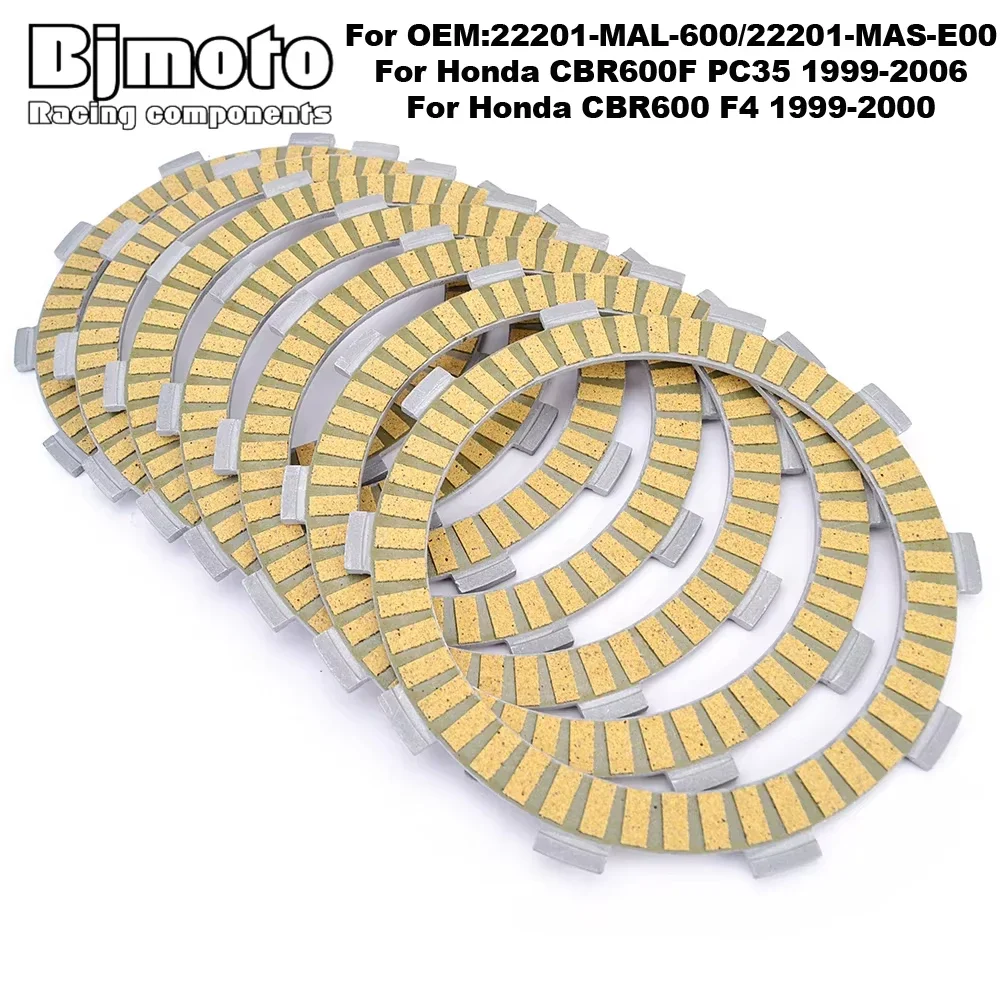 Motorcycle Clutch Friction Plates For Honda CBR600F PC35 CBR600 F4 For Yamaha XVS400 Drag Star XV400 XV500 XV535 Virago