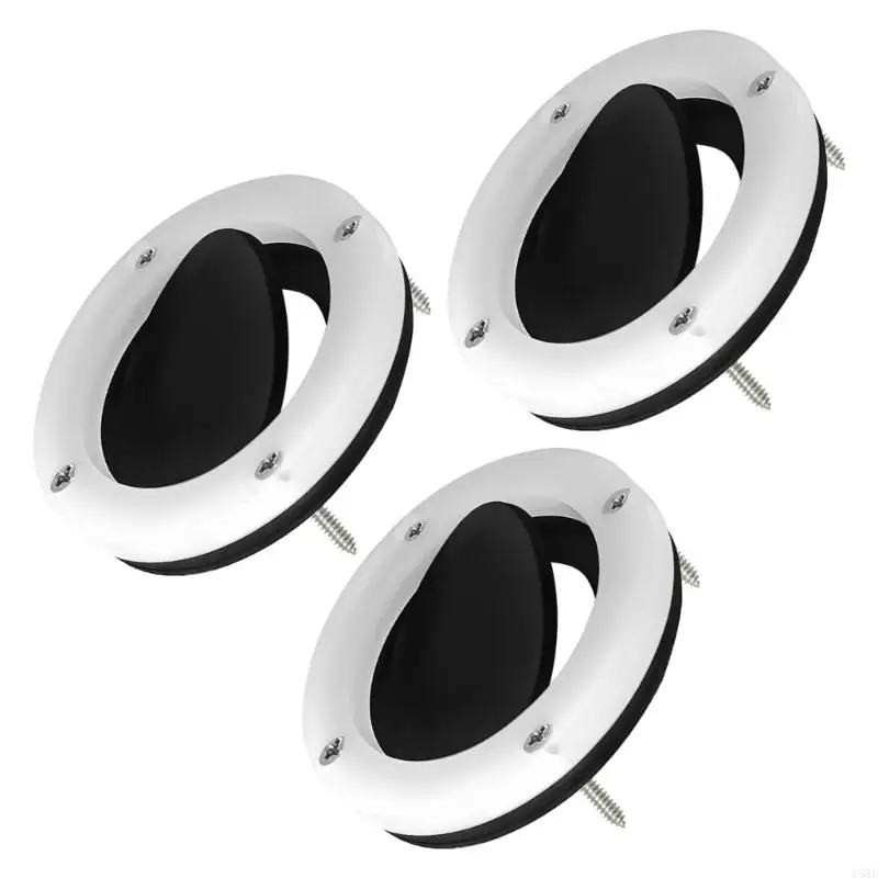 D5BE Complete Boat Cockpit Drain Outlet Set With Anti Backflow Design For Saltwater Use