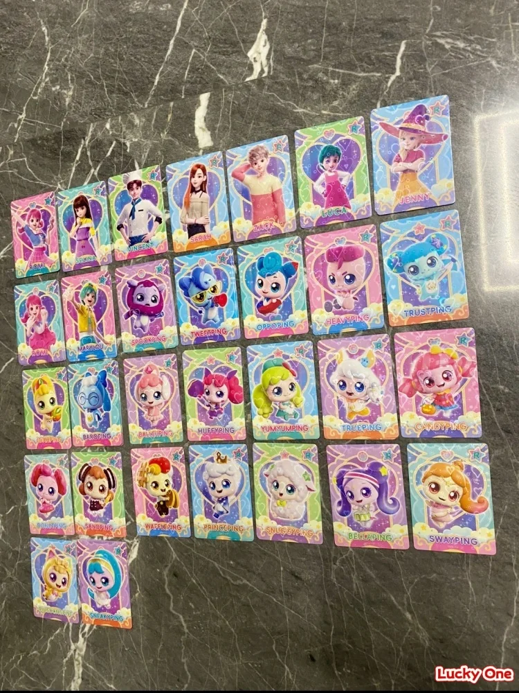 จับได้ไหม! การ์ดเกม Teenieping ซีซั่น 6 รุ่น Love Cute Card Shining Meteor UR Linkage ของสะสมและของขวัญ