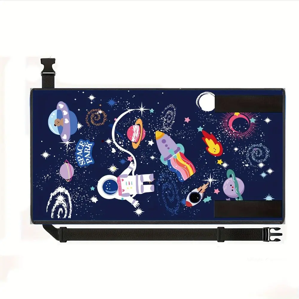 

Портативная подставка для ног в виде мультяшного рисунка для самолета, прямоугольная, из ткани Окс, однотонная, для расширения сиденья