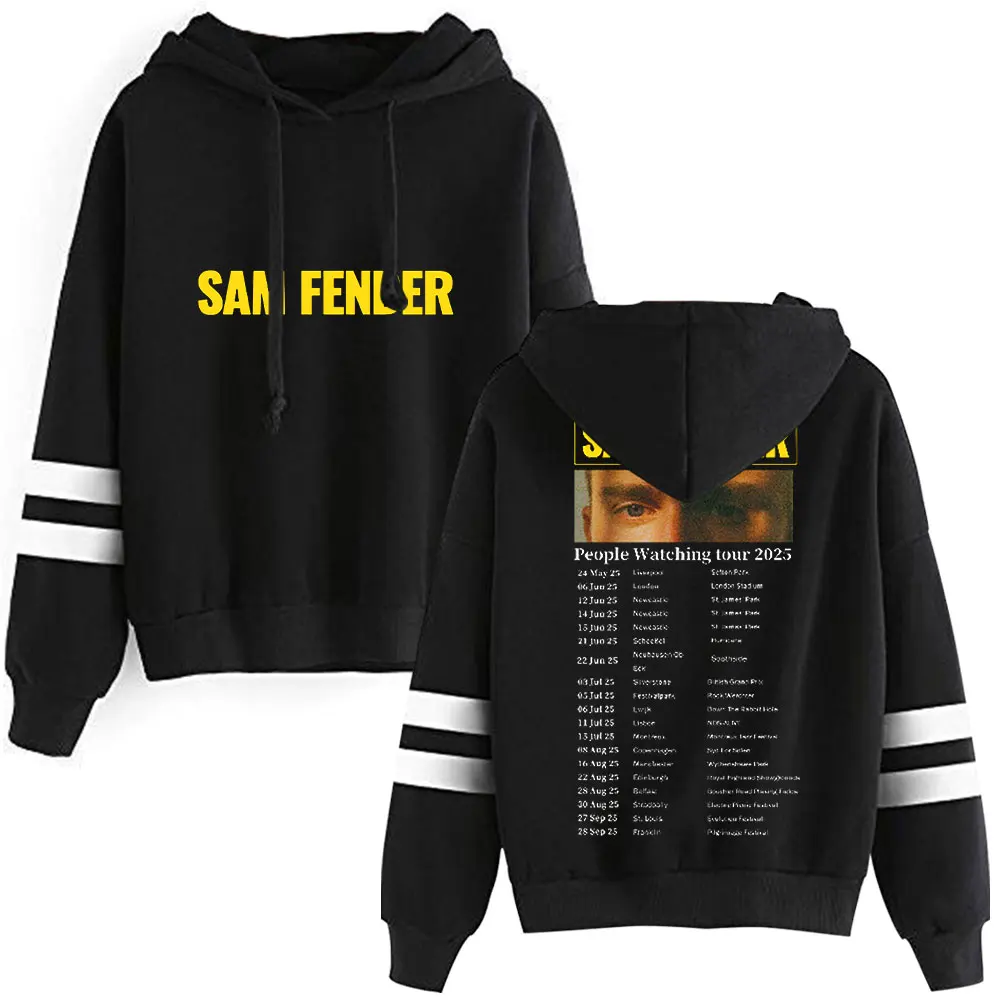 

Sam Fender Pocketless Parallel Bars Sleeve Sweatshirt Man/Woman Casual Clothes Long-Sleeved Hoodie Streetwear