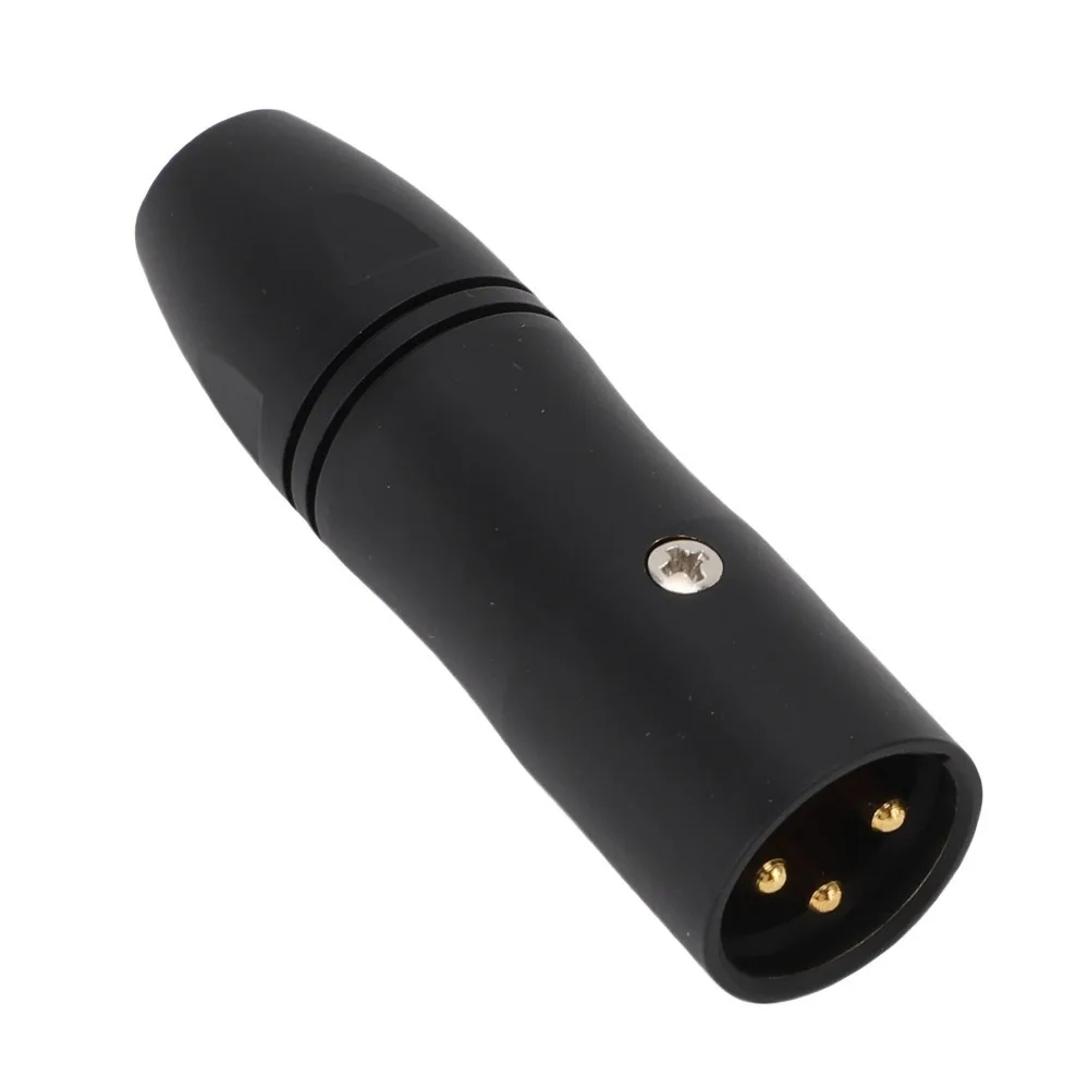 Versatile Power Conversion 3.5mm Female to 3Pin Male XLR Adapter Noise Reduction Enhanced Sound Quality Microphone Power Adapter