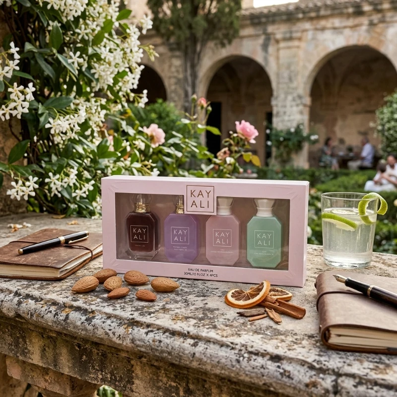 Set de Perfume Árabe KAYALI de 30ml x4 para Mujer, Eau de Parfum de Larga Duración, Aroma Dulce y Suave, Colección de Fragancias de Lujo, Caja de Regalo Portátil