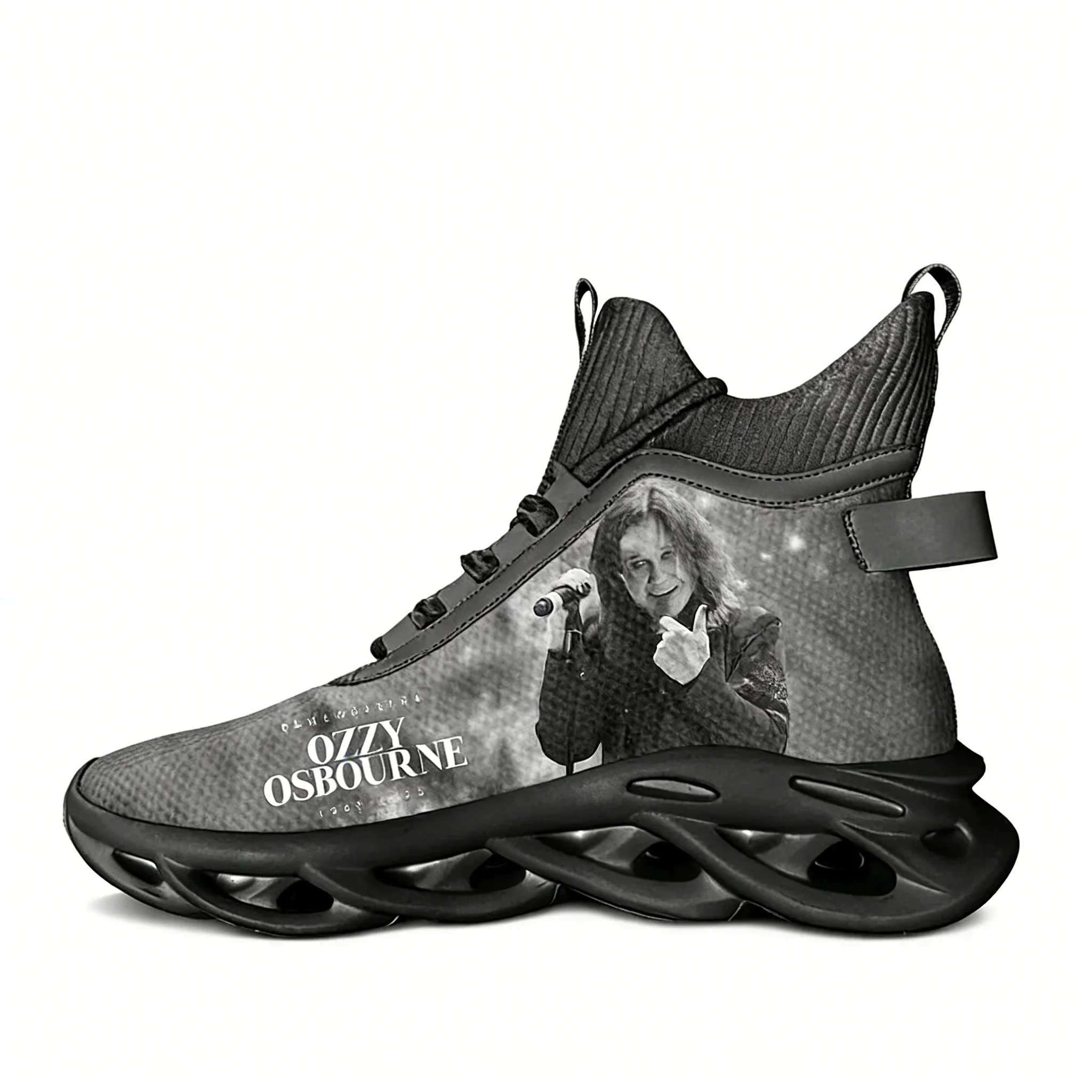 

Ozzy Osbourne 1948-2025 High Top Running Shoes Mens Womens Casual Sneaker Back To The Beginning Custom Elastic Sole Shoe Black