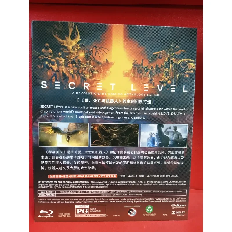 Blu-ray Disc Secret Level Brand New Sealed Original Packaging High Definition Movie Collection for Home Entertainment System