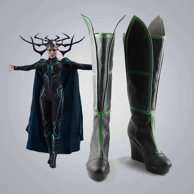 Thor3 Hela Cosplay Schuhe Stiefel Halloween Maskerade Party für Erwachsene Frauen