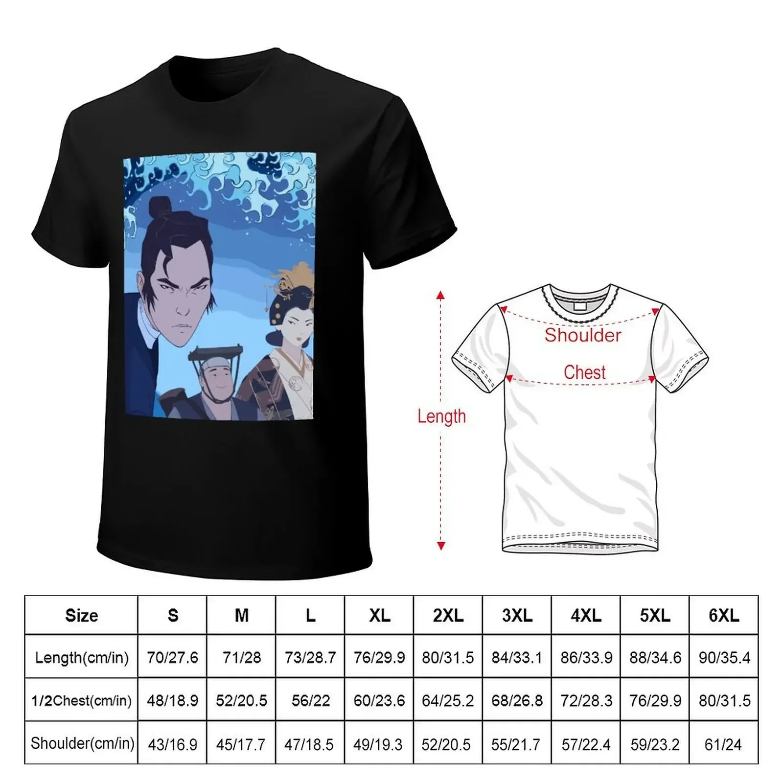 Blue Eye Samurai T-shirt oversized quick-drying blanks Men's t shirts