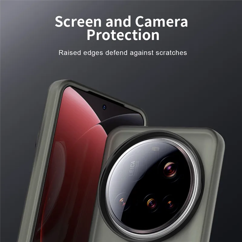 Чехол для Xiaomi 15 Ultra для Xiaomi 14 14T 15 Pro 14 15 Ultra, полупрозрачный чехол ярких цветов, матовый противоударный защитный бампер