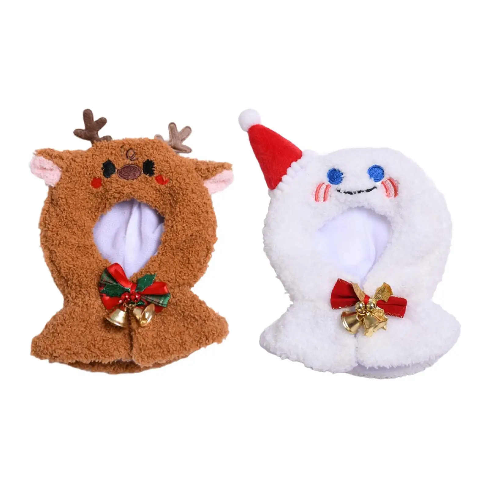 15 -17 cm Plush Doll Clothes Christmas Shawl Cloak Cute Soft Stylish Soft Stuffed Plush Accessories Doll Clothing Doll Dress up