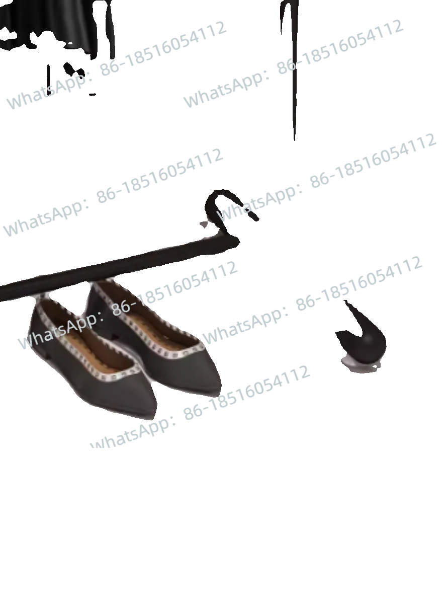 

Простая положительная вешалка Комбинированная вешалка Магазин женской одежды Стеллаж из кованого железа Черный