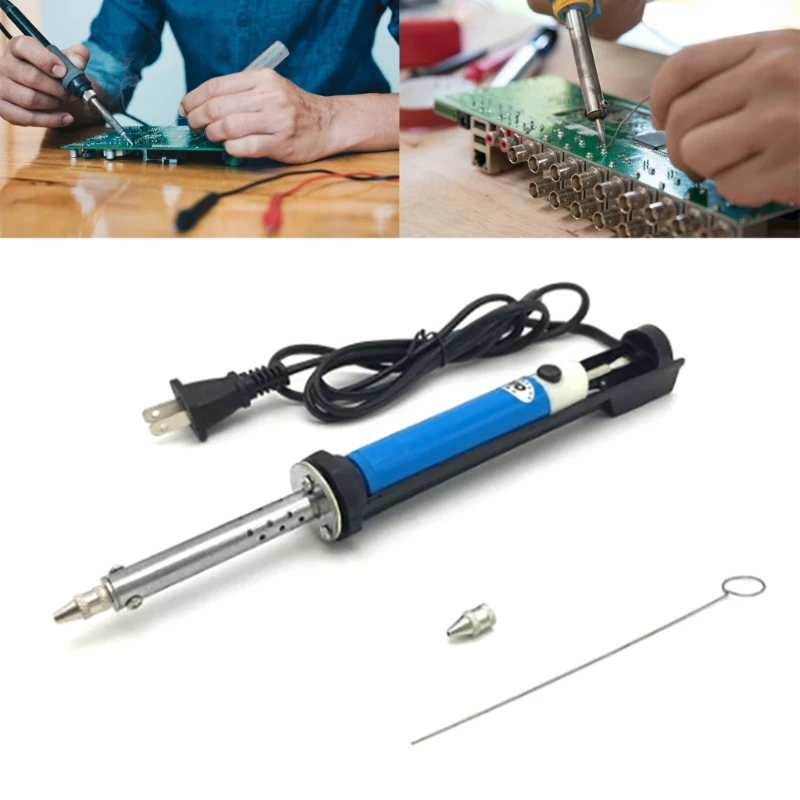 K1KA AC110V/220V Electric Tin Suction Sucker Pen Soldering Iron 30W 40W PCB- Solder Desoldering Vacuum Pump Welding Tool