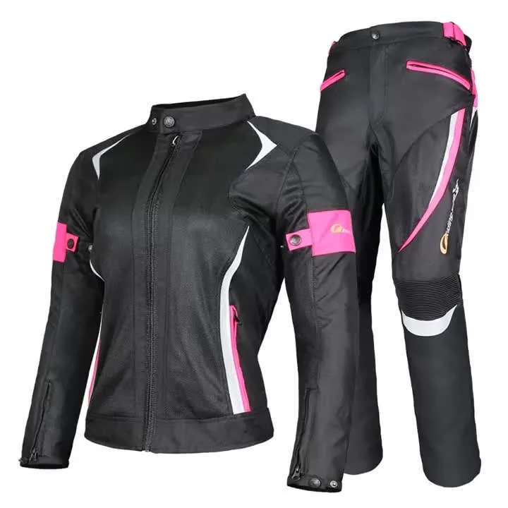 

RidingTribe HP-20 Women's Motorcycle Riding Pants - Slim-Fit, Breathable, Waterproof & Protective Pants for Riding