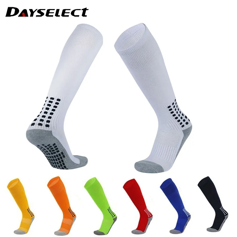 

1Pair Soccer Socks Knee High Long Tube Towel Bottom Anti Slip Shock-absorbing Basketball Football Sports Socks Adult Children