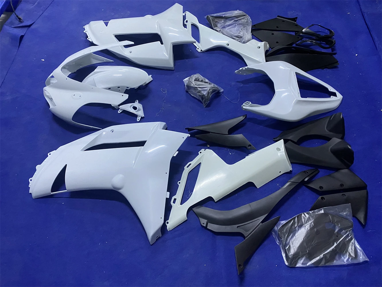 New ABS Motorcycle Fairings Kit Fit For ZX-6R 07 08 ZX6R 2007 2008 Bodywork Set  unpainted