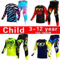 Conjunto de motocross para niños, Jersey y pantalones MX, conjunto para niños, Dirt Bike MTB DH UTV Enduro Gear Combo, traje de carreras juvenil todoterreno