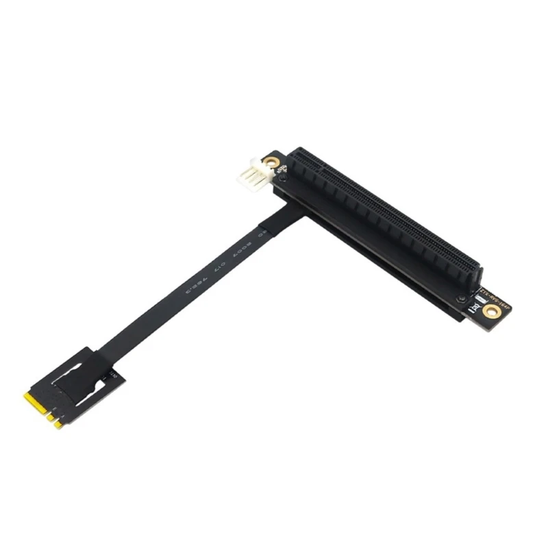 M.2  A+E Interfaces to PCIe 16X Graphics Card Extender Cable, 270 Degree Connection for Computers