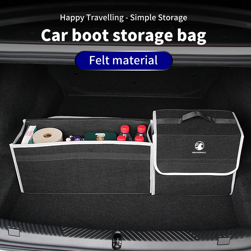 Car Trunk Storage Box Boot Anti-slip Sticky Auto Tool Organiser Tidying For Vauxhall VXR Astra Tigra Zafira Vectra Signum Corsa
