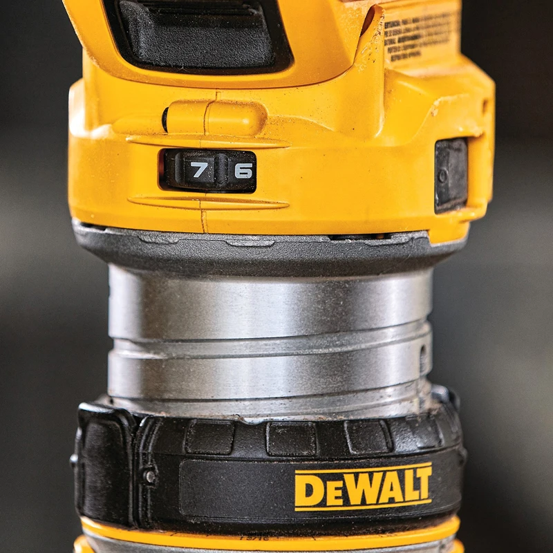 Imagem -04 - Dewalt-máquina de Escultura sem Fio sem Escova Roteador Compacto Leds Duplos Velocidade Ajustável Corte Faça Você Mesmo Power Bare Tool Dcw600 xr 20v