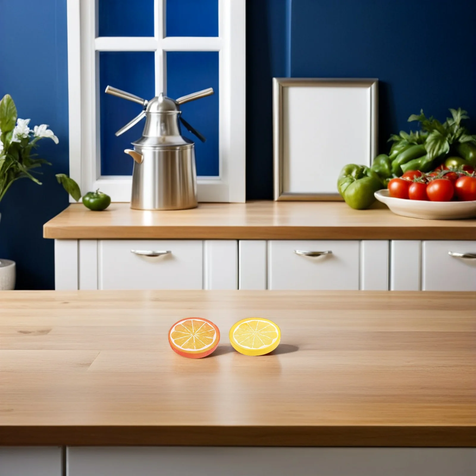 

24pcs Artificial Lemon Slices Fake Fruit For Home Kitchen Decor Photography Props Basket Display Filler Simulation Fruits