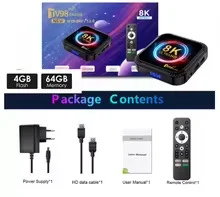 TV98 RK3528 TV Box Android 13 4GB 64GB Dual-Band WiFi 2.4G/5G BT5.0 4K 8K Decodering Ultra HD Spraakafstandsbediening Streaming Media Player