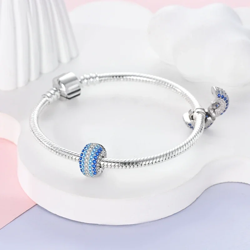 925 Sterling Silber Meeres organismen Charms Perle Schildkröte vier blättriges Kleeblatt Anhänger passen original Pandora Armbänder DIY Schmuck