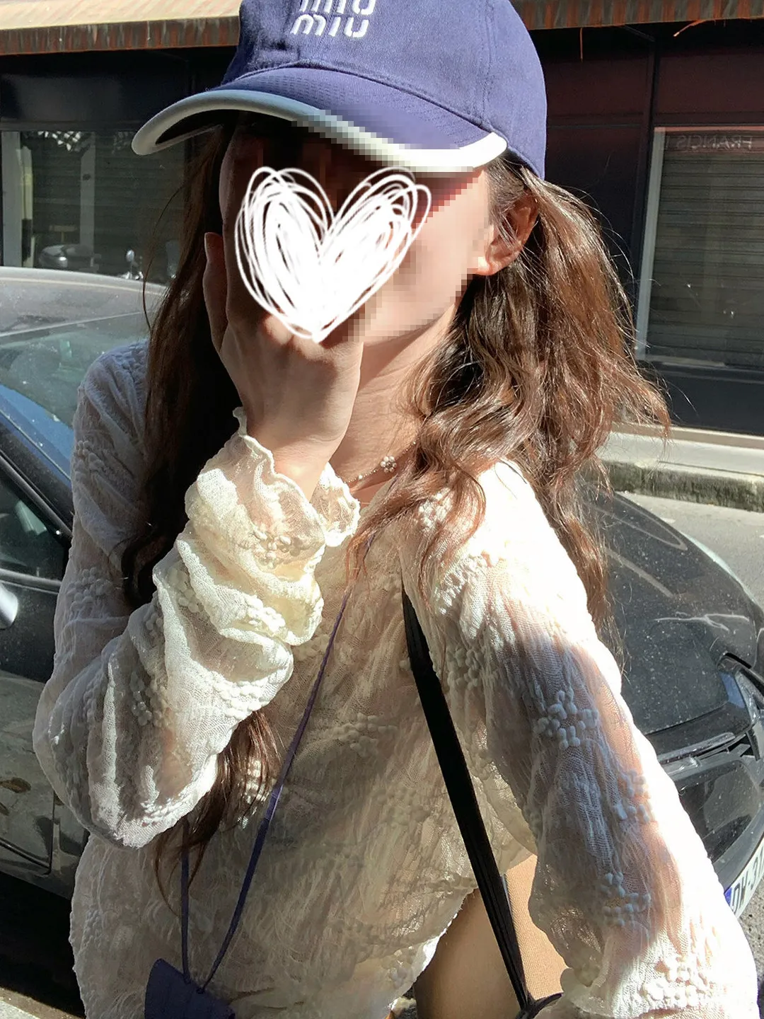 Korean Style Long Sleeve Lace Embroidery Base Shirt Elastic Women's Top Summer New Outerwear T-Shirt High Waist round Neck