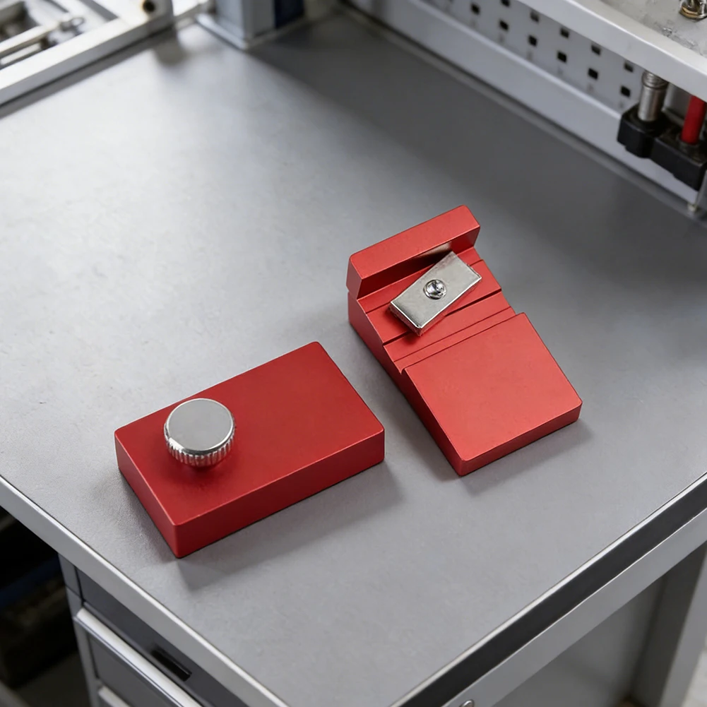 Aluminum Router Track Adapter With Stop Block For Precision Straight Cutting And Edge Trimming Woodworking Jig