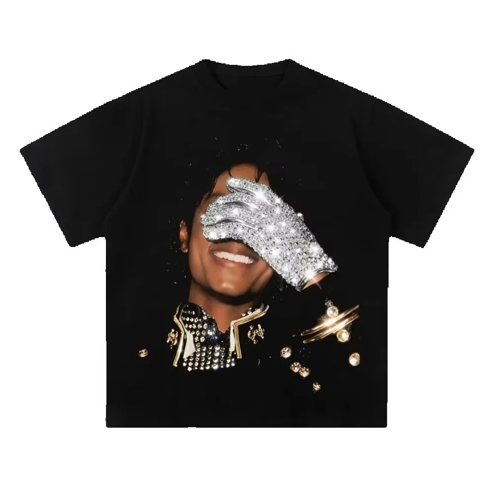 2026 Unisex Michael Jackson MJ Printed T-Shirt Hip Hop Theme Digital Print Summer Wear Fan Gift Multiple Sizes Available