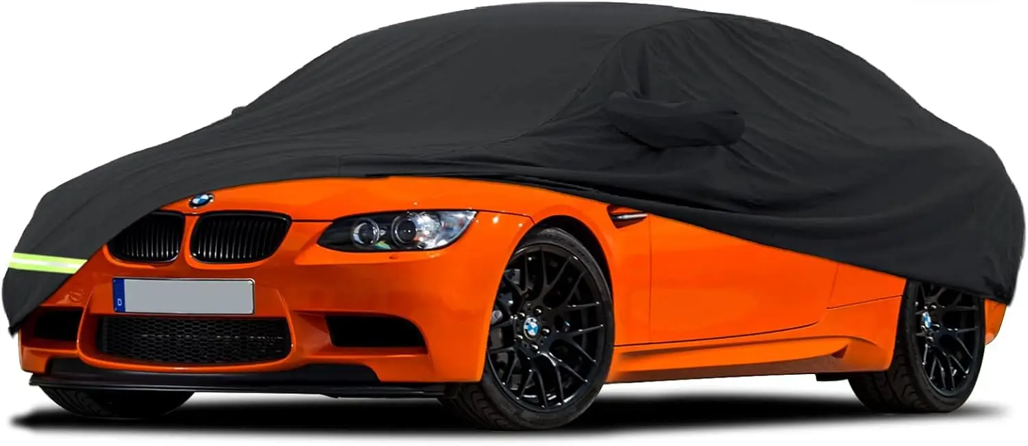 

Waterproof Car Cover for BMW 3 Series 2007-2026 Models, Custom Fit with Zipper & Windproof Straps