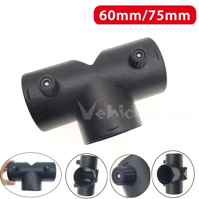 60/75/90mm Parking Heater Accessory Car Heater Exhaust Pipe Oval Piece Exhaust Ducting Joiner Connector For Eberspacher Webasto