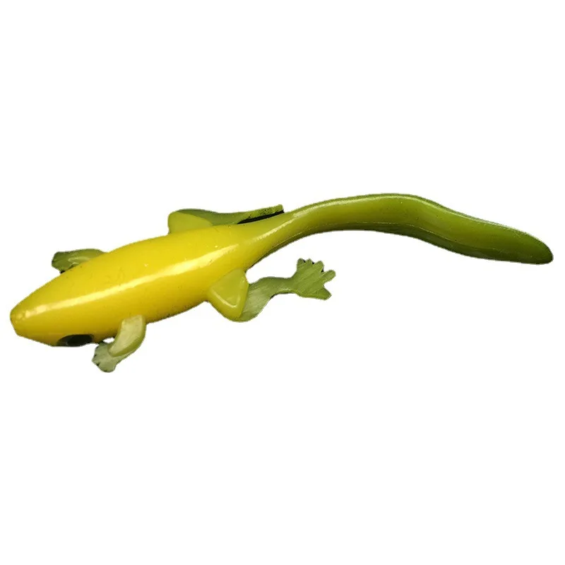 Symulacja wędkowania Olbrzymia salamandra Miękka przynęta Sztuczna przynęta Jaszczurka Przynęty silikonowe 7,5 cm/3 g Partia 3 sztuki Wyprzedaż — zdjęcie 5