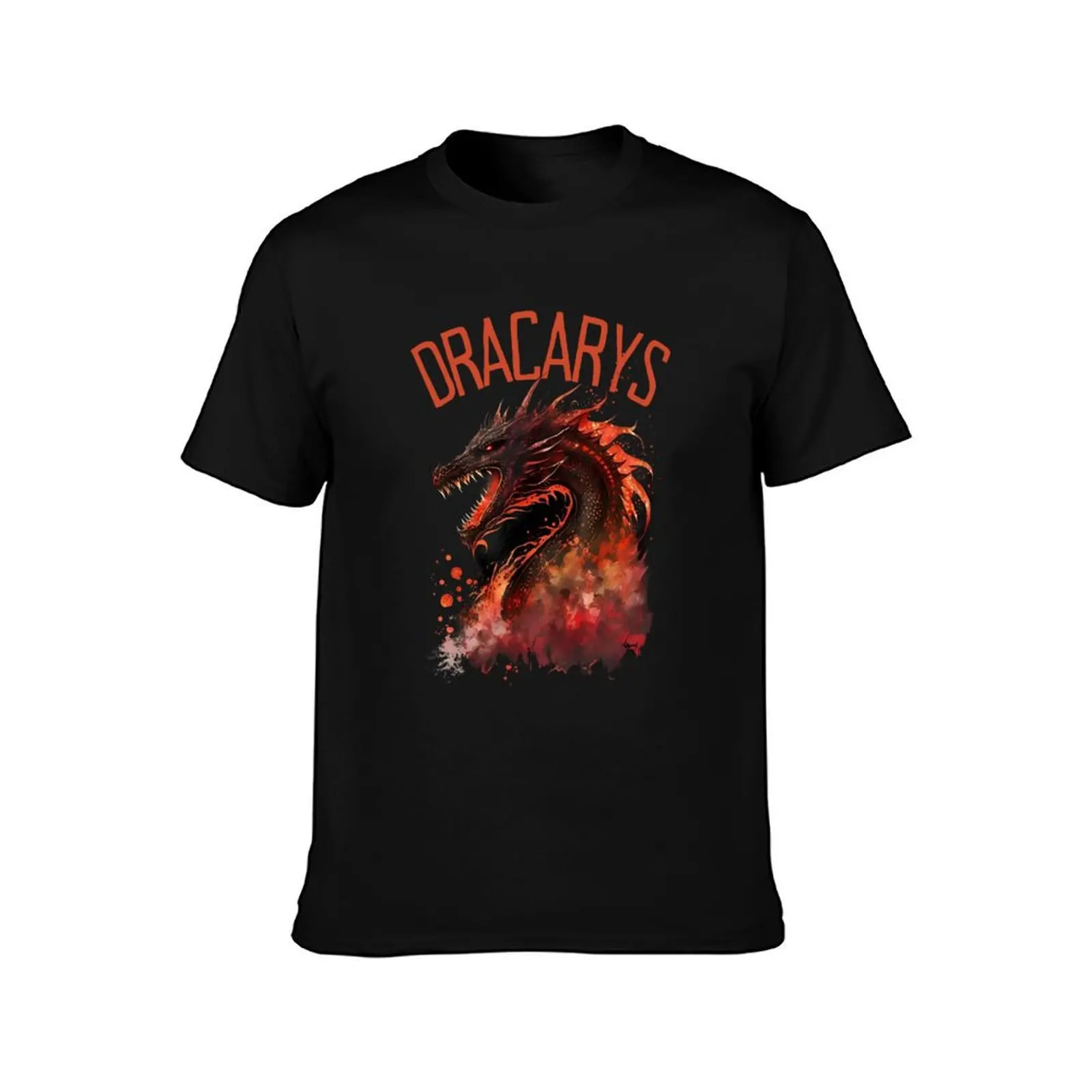 Dracarys - Dragon - Fire and Blood - Fantasy Dragon T-Shirt Luxury man plus size tops anime shirts men