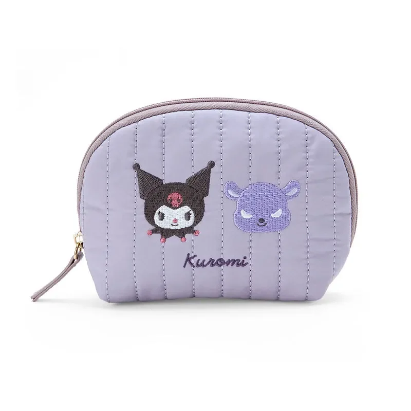 Bolsa de almacenamiento de maquillaje portátil Sanrios Kuromi Hello Kitty My Melody, moda Kawaii, servilletas de viaje para niñas, organizador de artículos de tocador, regalos, nuevo