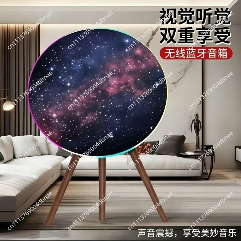 1:1 High-Quality 100W High-Power  Flying Saucer Speaker Creative Round Disk Tabletop, Powerful Stylish Flying Saucer Speaker