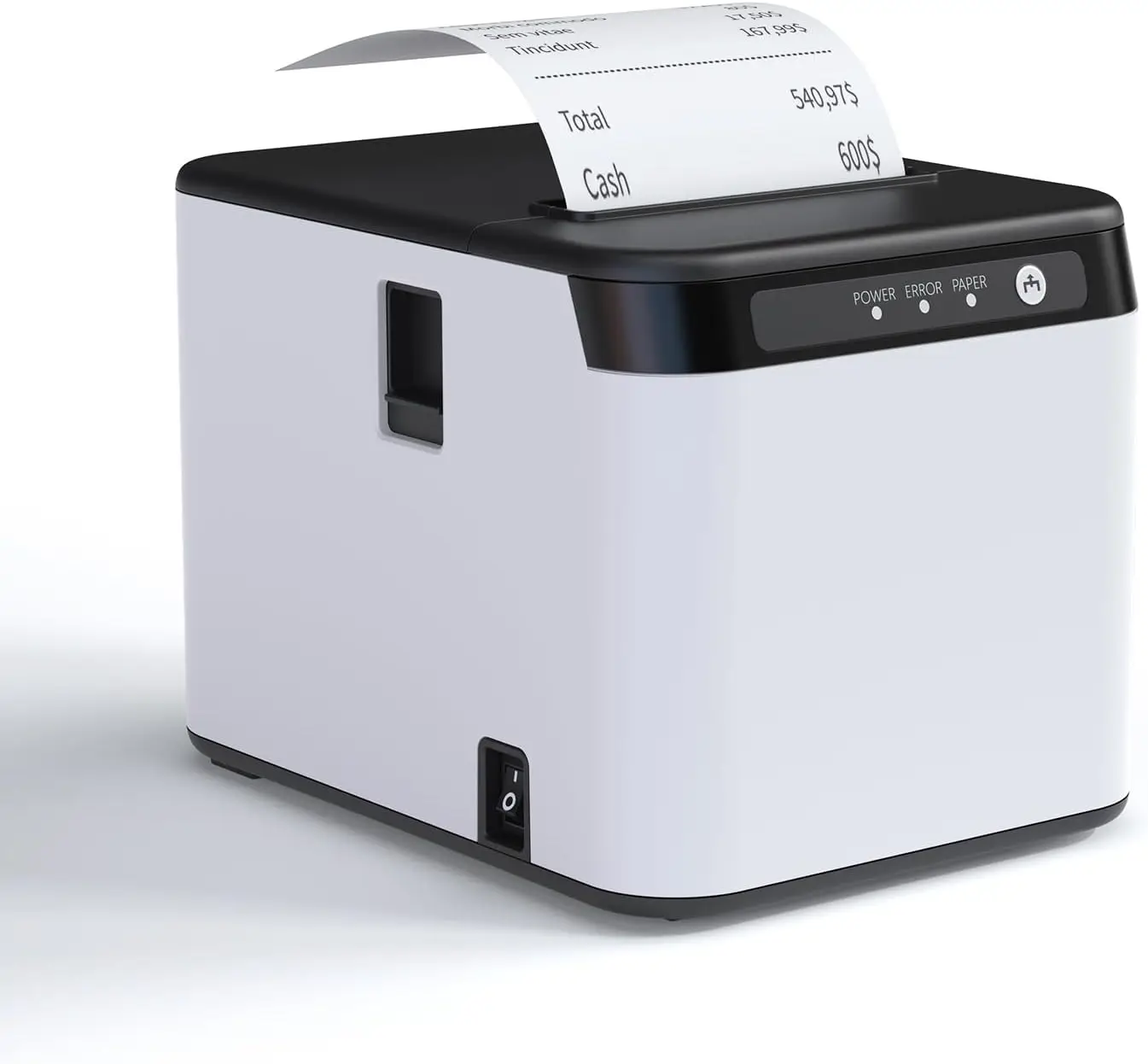 80mm Receipt Printer ESC/POS Mini Thermal Printer USB LAN Bluetooth with Auto Cutter for Business Restaurant Kitchen Supermarket