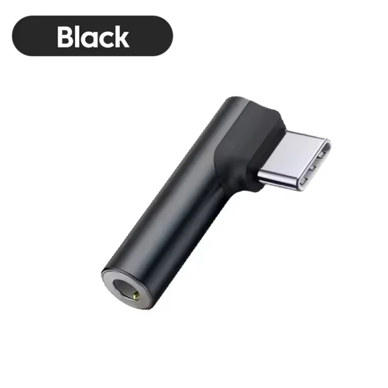 Type C to 3.5mm Jack Headphone Audio Adapter L Elbow Converter Type-C Earphone Aux Cable for Android Phone Samsung Huawei