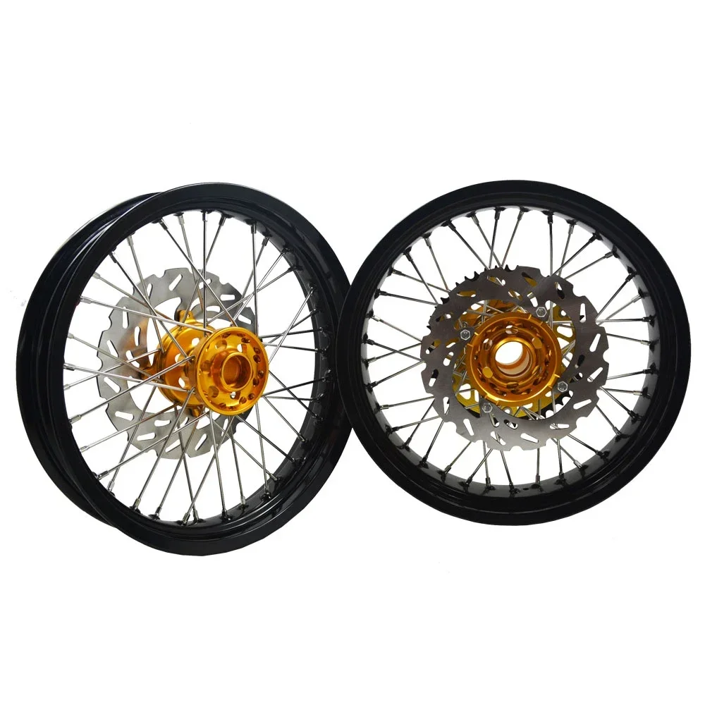 Off Road Racing Super Moto Wheels Motorrad Komplette Leichtmetallfelgen